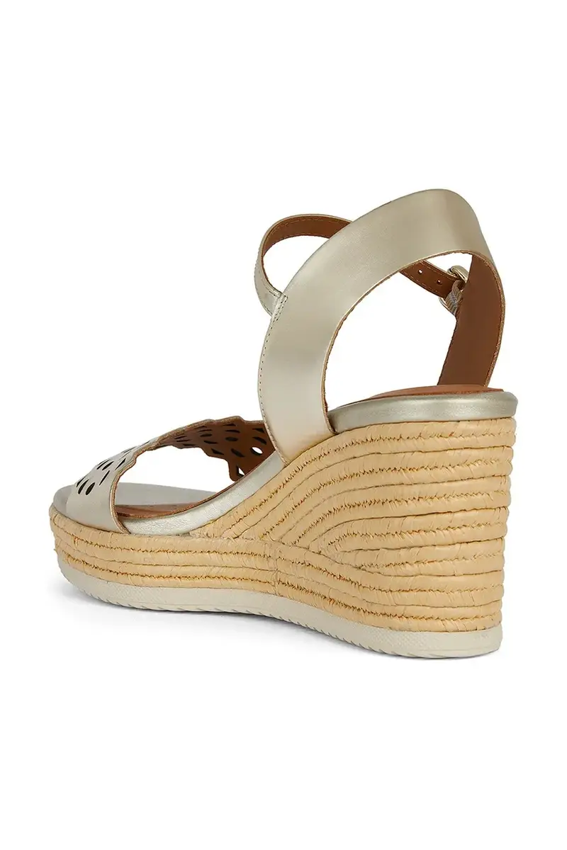 sandali in pelle D PONZA A colore oro D45GVA 000CF C2012 miniatura 4