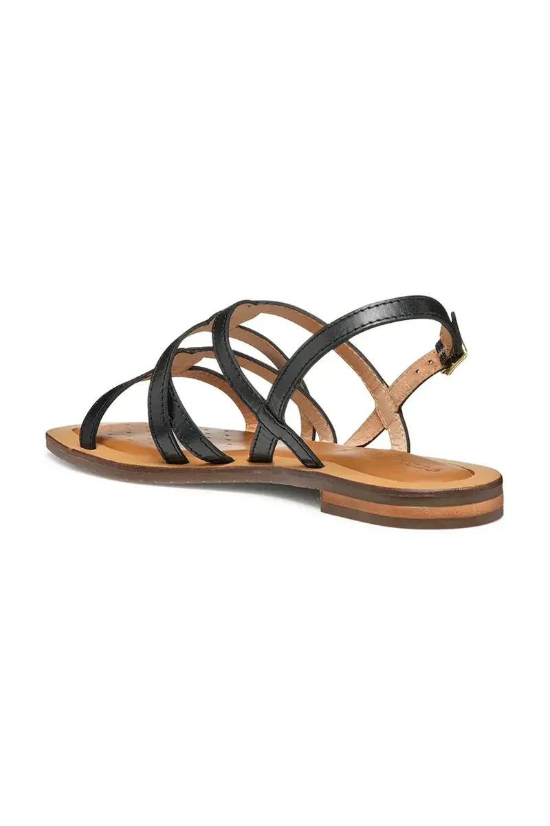 sandali in pelle D SOZY QC donna colore nero D55YFA 0001J C9999 miniatura 4