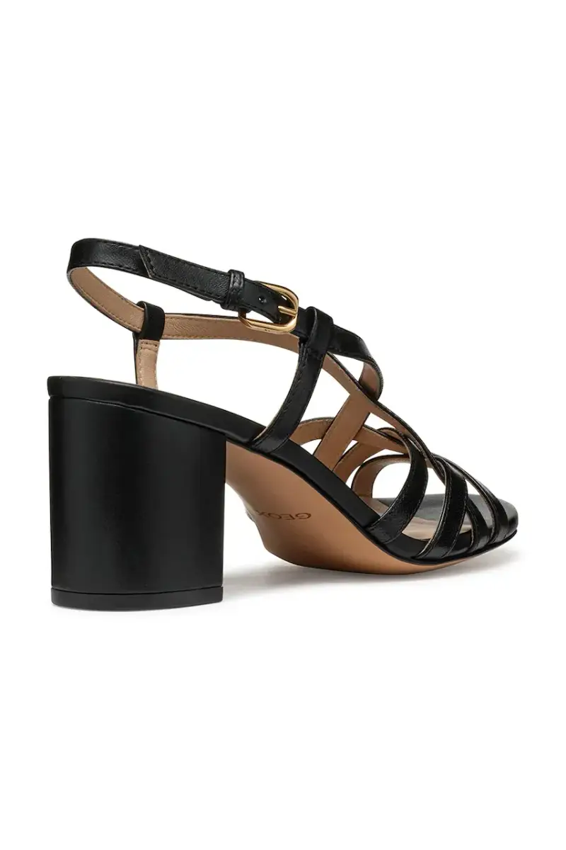 sandali in pelle D VIRNILISA 65 S colore nero D55YZB 000TU C9999 miniatura 3