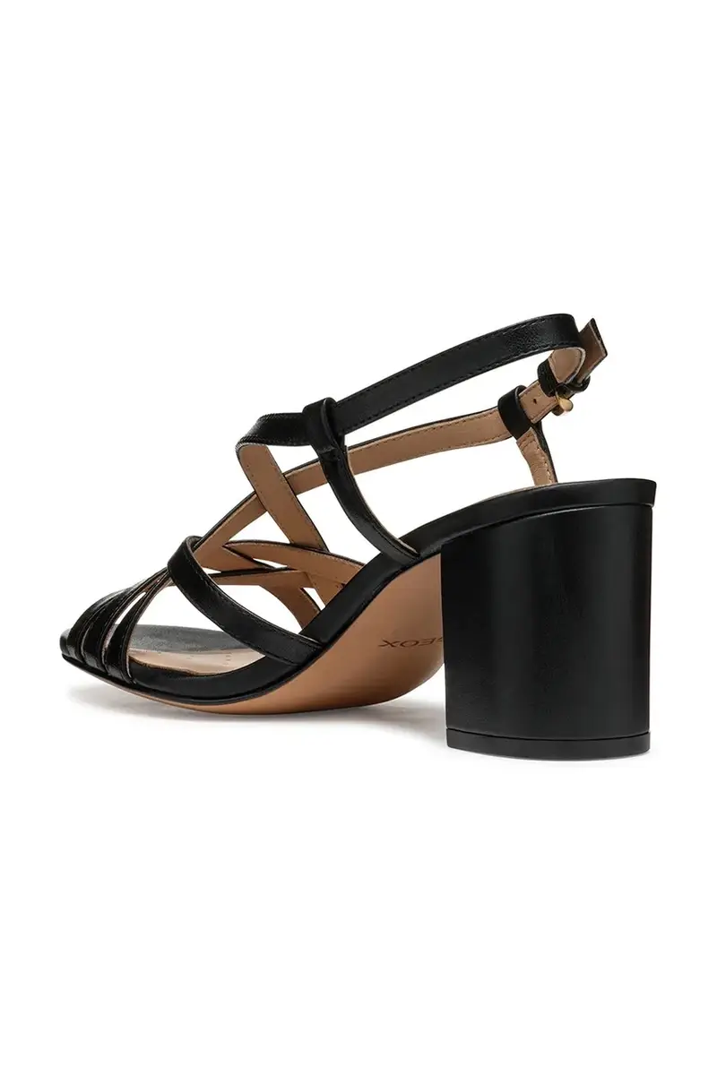 sandali in pelle D VIRNILISA 65 S colore nero D55YZB 000TU C9999 miniatura 4