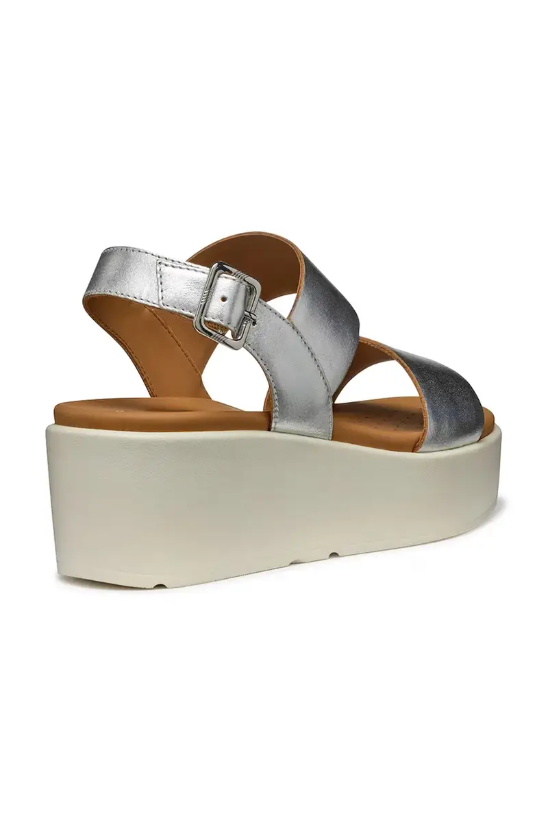 sandali in pelle D XAND 2.2S donna colore argento D45M1A 000CF C1007 miniatura 3