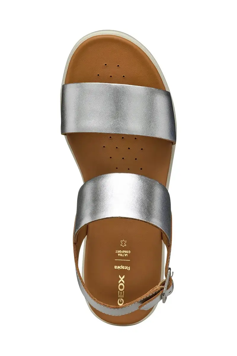 sandali in pelle D XAND 2.2S donna colore argento D45M1A 000CF C1007 miniatura 5