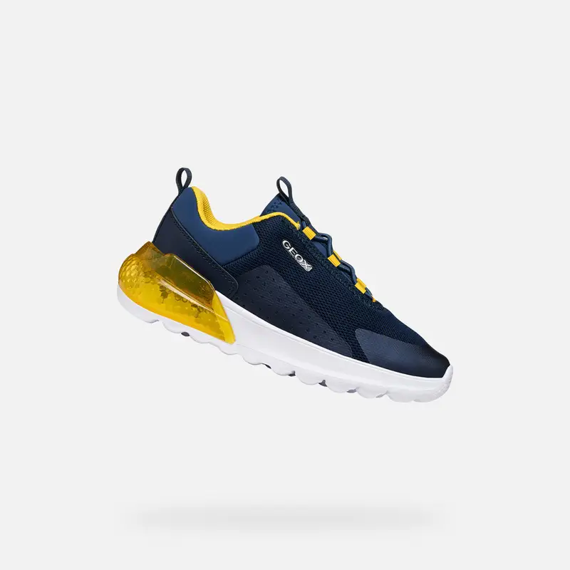 Scarpe Activart Illuminus Junior Blu Navy/giallo miniatura 2