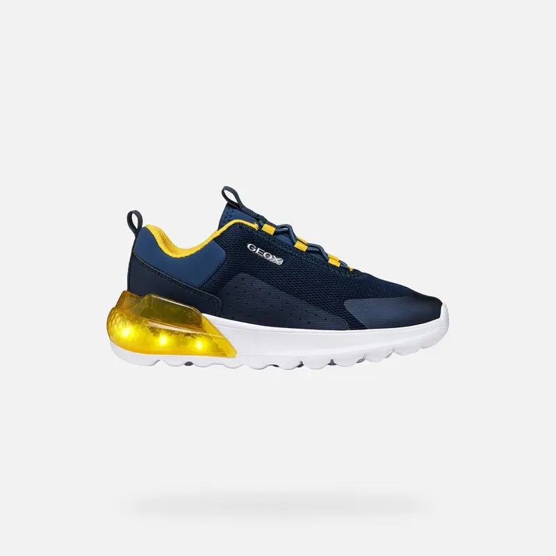 Scarpe Activart Illuminus Junior Blu Navy/giallo miniatura 3