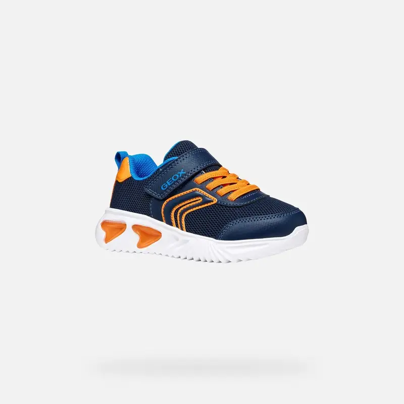 Scarpe Assister Bambino Blu Navy/arancione miniatura 3