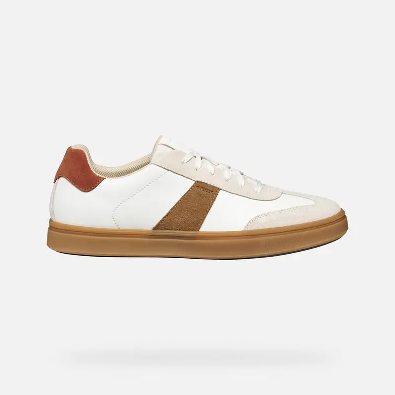 GEOX Scarpe Baltmoore Uomo Bianco/mattone