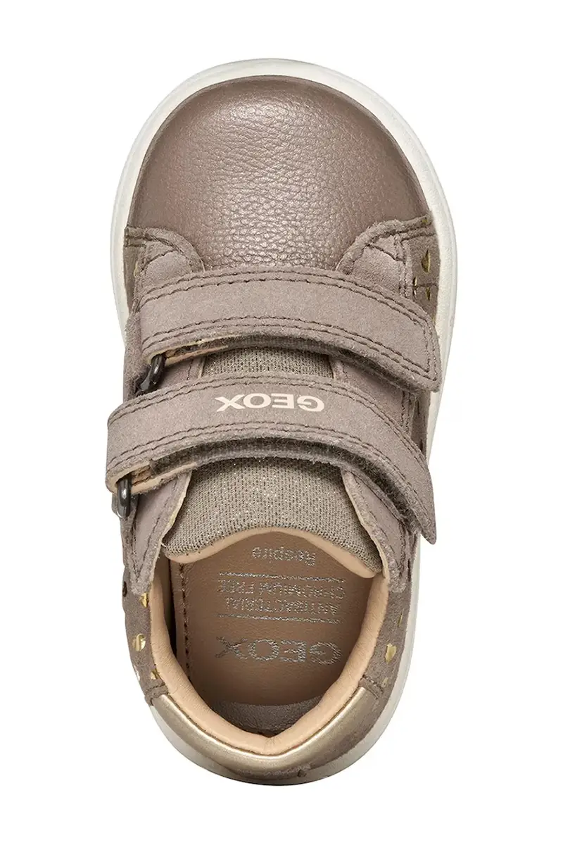 scarpe basse in pelle bambini BIGLIA colore rosa B044CC.007AK Beige miniatura 5