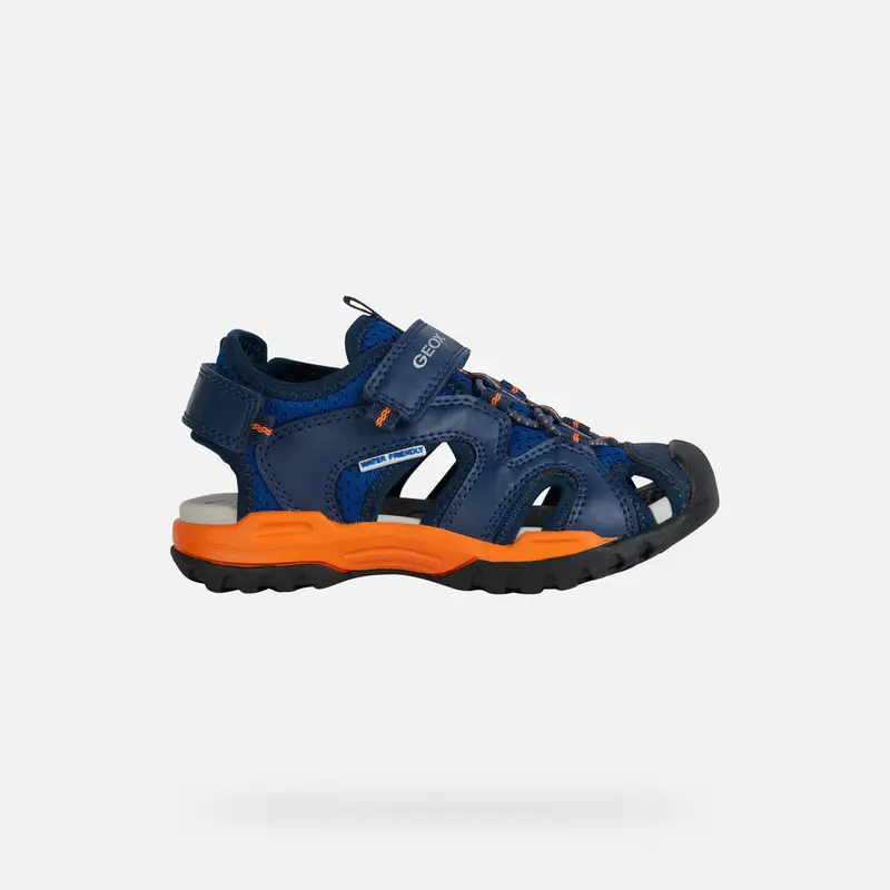 GEOX Scarpe Borealis Bambino Royal Blu/arancione