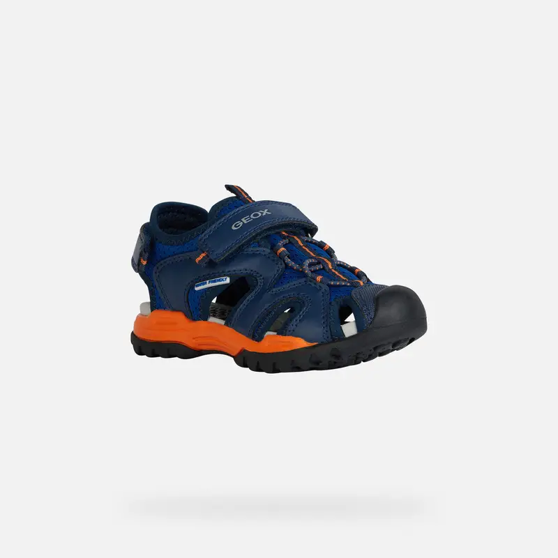GEOX Scarpe Borealis Bambino Royal Blu/arancione miniatura 2
