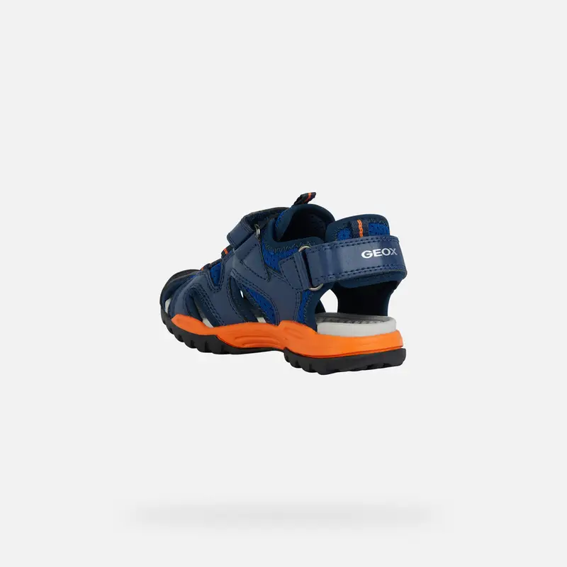 GEOX Scarpe Borealis Bambino Royal Blu/arancione miniatura 3