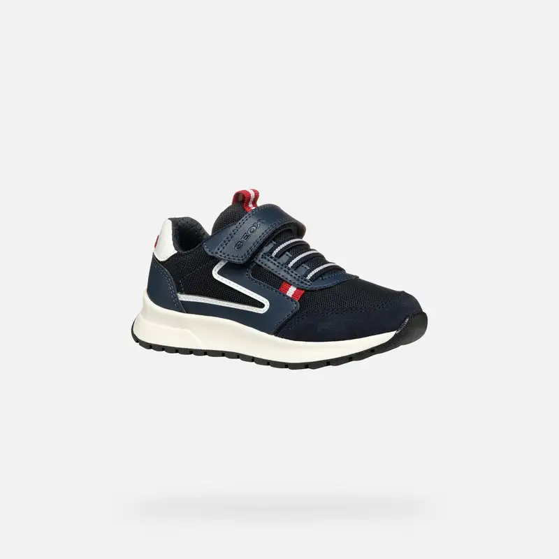 Scarpe Briezee Bambino Blu Navy/rosso Scuro miniatura 3