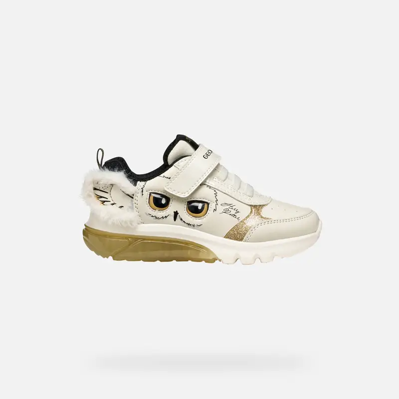 GEOX Scarpe Ciberdron Junior Avorio Chiaro/platino