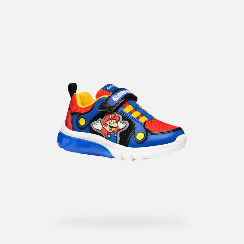 GEOX Scarpe Ciberdron Junior Royal Blu/rosso miniatura 2