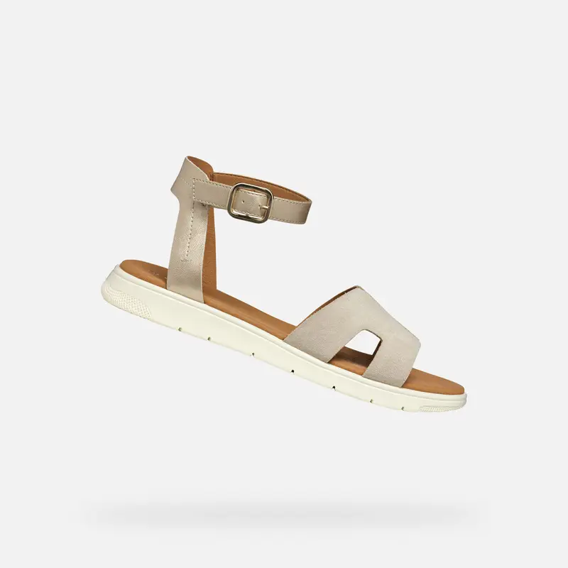 Scarpe Dandra Donna Oro Chiaro/beige Chiaro miniatura 2