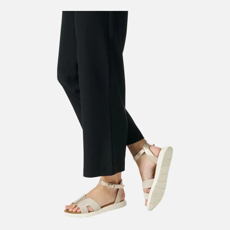 Scarpe Dandra Donna Oro Chiaro/beige Chiaro miniatura 3