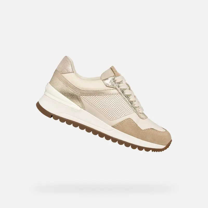 Scarpe Desya Donna Bianco Latte/oro Chiaro miniatura 2