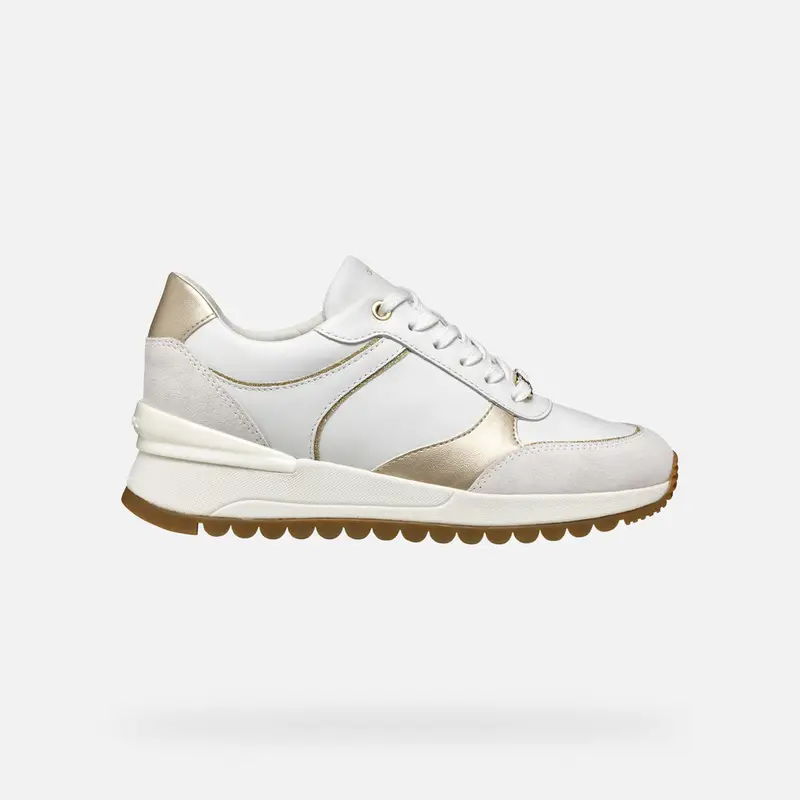 GEOX Scarpe Desya Donna Bianco/oro Chiaro