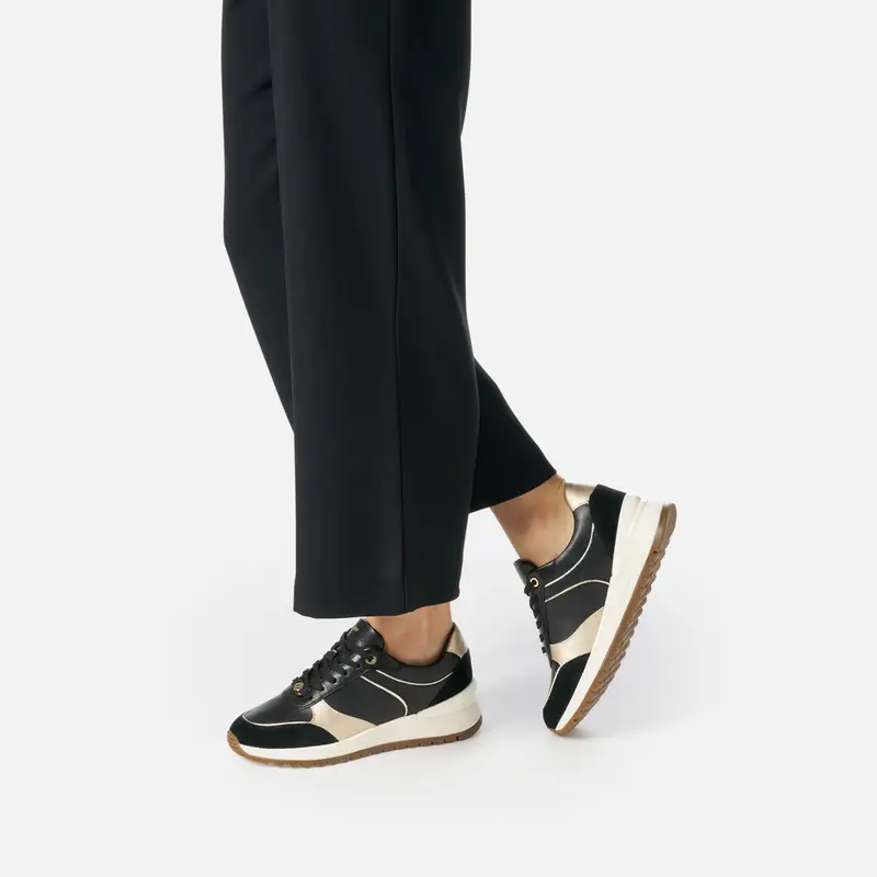 GEOX Scarpe Desya Donna Nero/oro Chiaro miniatura 2