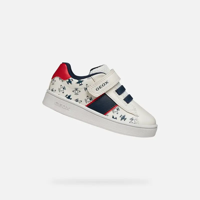 Scarpe Eclyper Bimbo Bianco/rosso miniatura 2