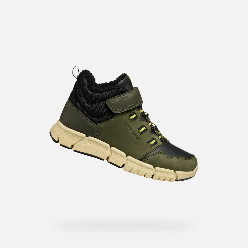Scarpe Flexyper Abx Bambino Verde Militare/nero miniatura 2