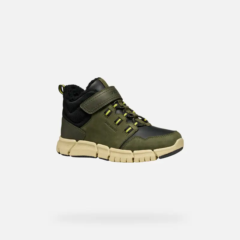 Scarpe Flexyper Abx Bambino Verde Militare/nero miniatura 3