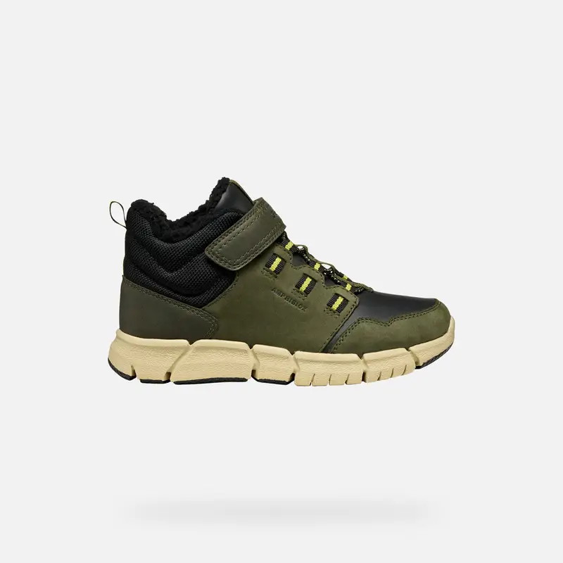 Scarpe Flexyper Abx Bambino Verde Militare/nero