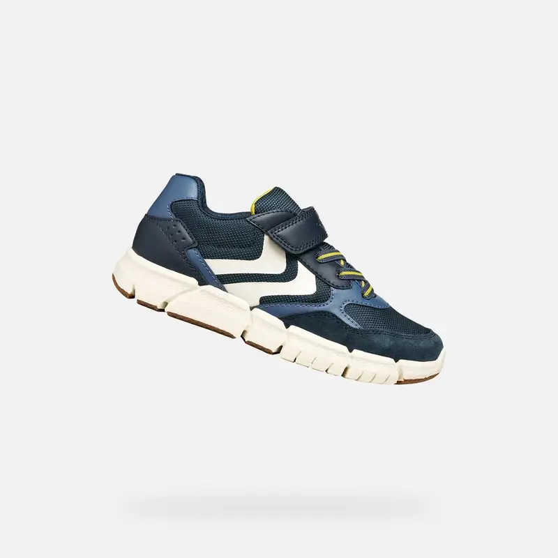 Scarpe Flexyper Bambino Blu Navy/giallo miniatura 2