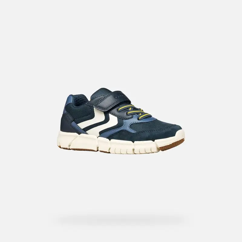 Scarpe Flexyper Bambino Blu Navy/giallo miniatura 3