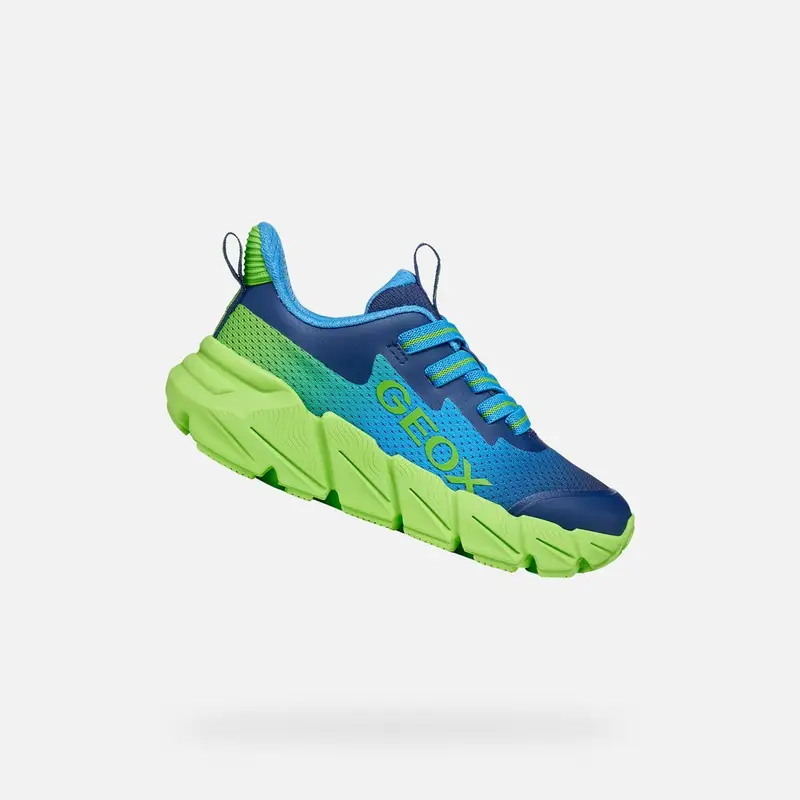 Scarpe Flexyper Fast Bambino Blu Chiaro/lime miniatura 2