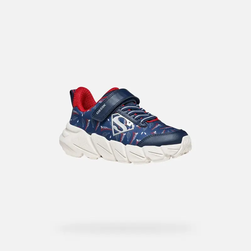 Scarpe Flexyper Fast Bambino Blu Navy/rosso Scuro miniatura 3