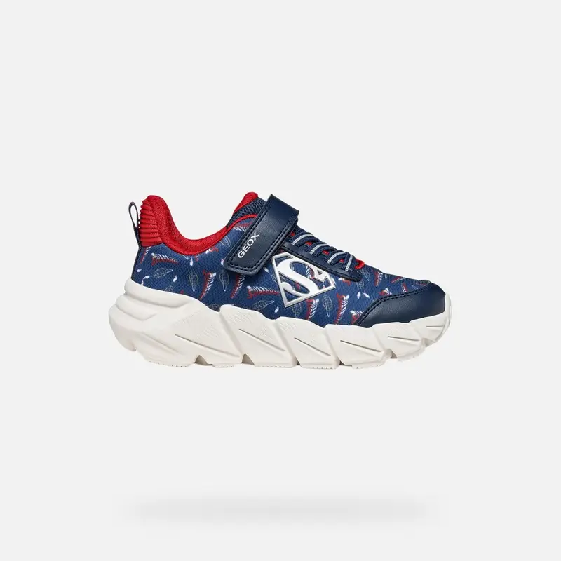 Scarpe Flexyper Fast Bambino Blu Navy/rosso Scuro