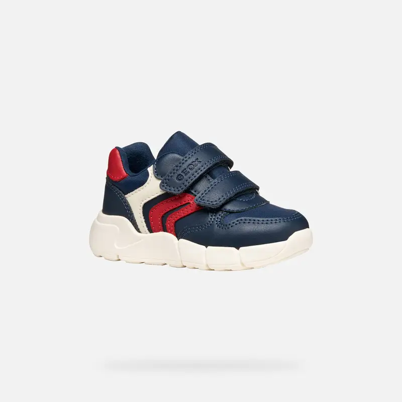 GEOX Scarpe Flexyper Mini Bimbo Blu Navy/rosso miniatura 2