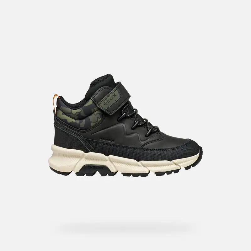 Scarpe Flexyper Plus Abx Bambino Nero/verde Militare