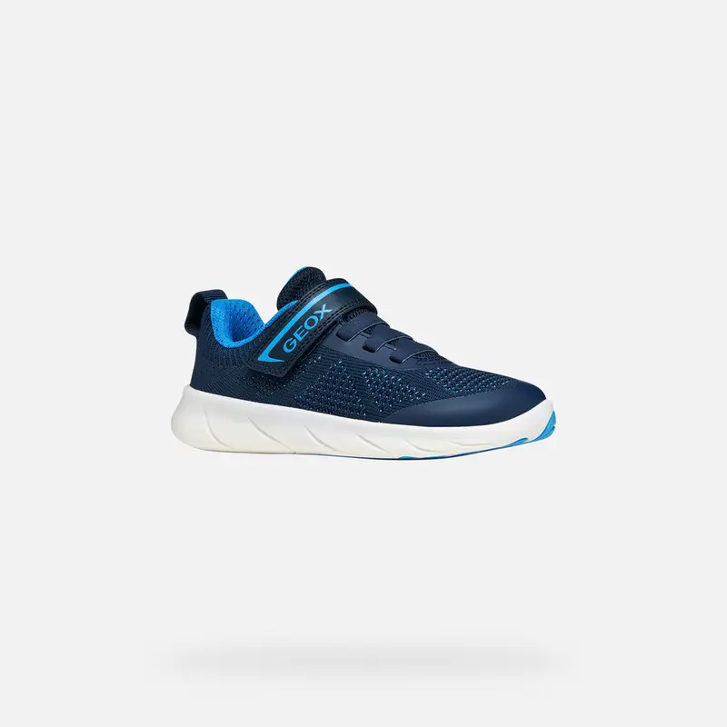 Scarpe Foot-run Bambino Blu Navy/azzurro miniatura 3