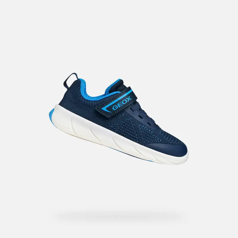Scarpe Foot-run Bambino Blu Navy/azzurro miniatura 2