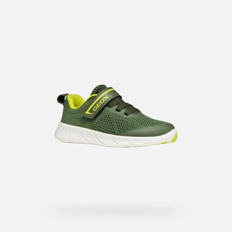 Scarpe Foot-run Bambino Verde Militare/lime miniatura 3