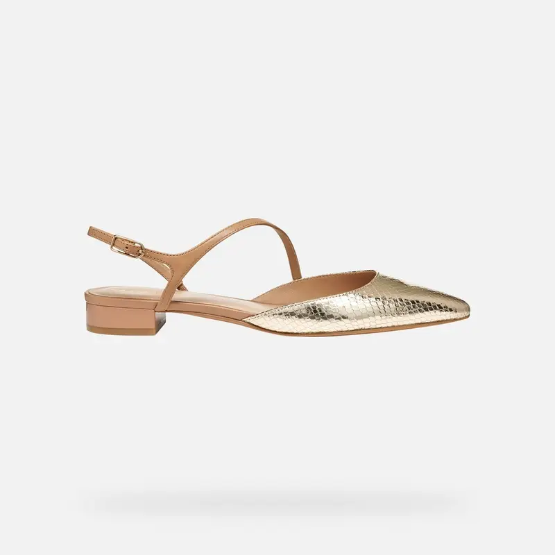 Scarpe Giselda15 Donna Oro Chiaro/beige