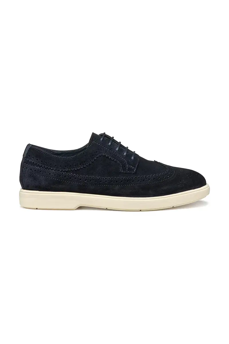 scarpe in camoscio U SPHERICA EC17 uomo colore blu navy U55LAE 00022 C4021