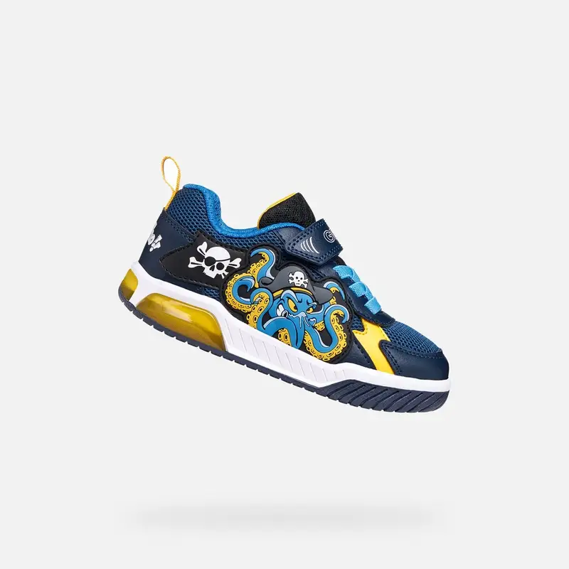 Scarpe Inek Bambino Blu Navy/giallo miniatura 2
