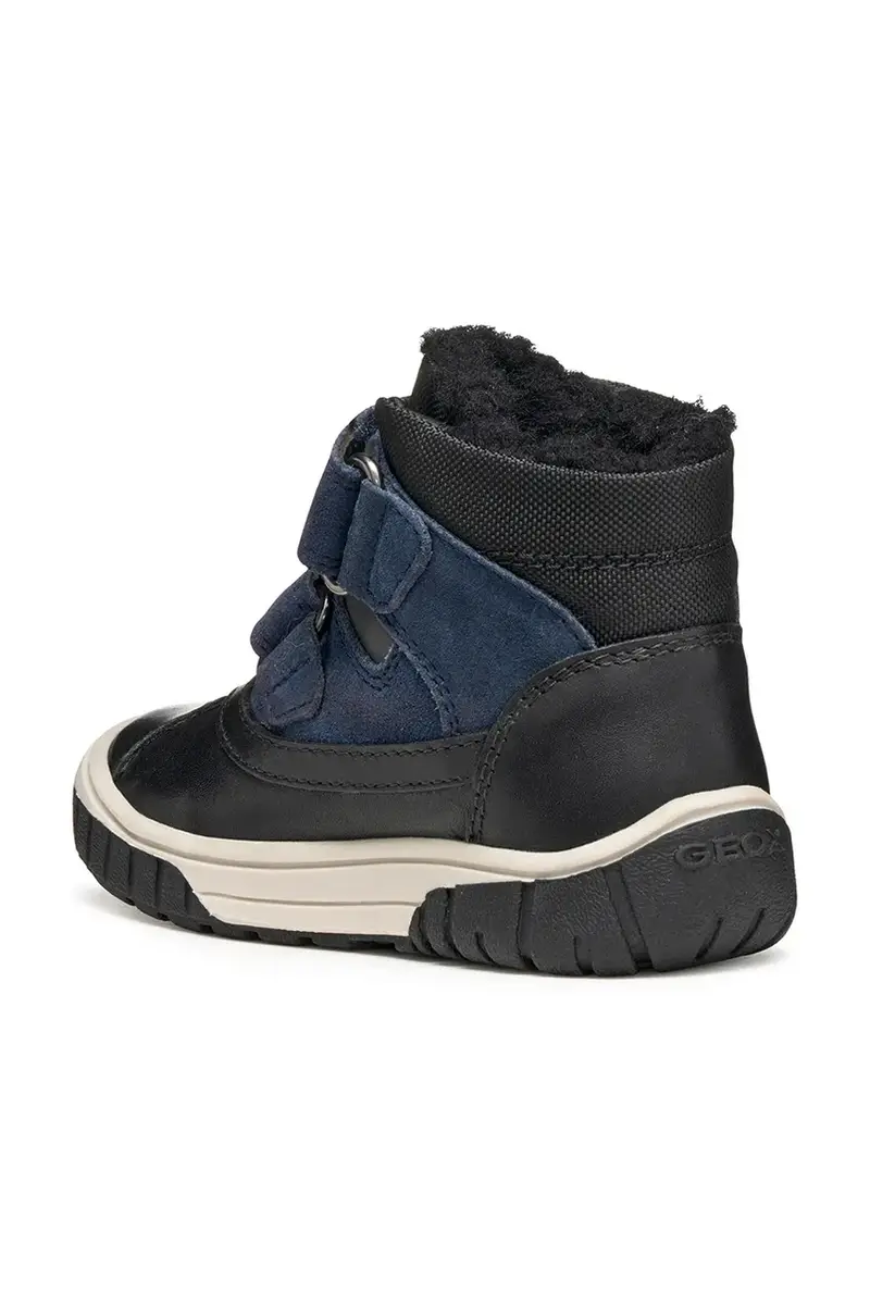 scarpe invernali in pelle bambino/a OMAR Blu navy miniatura 4