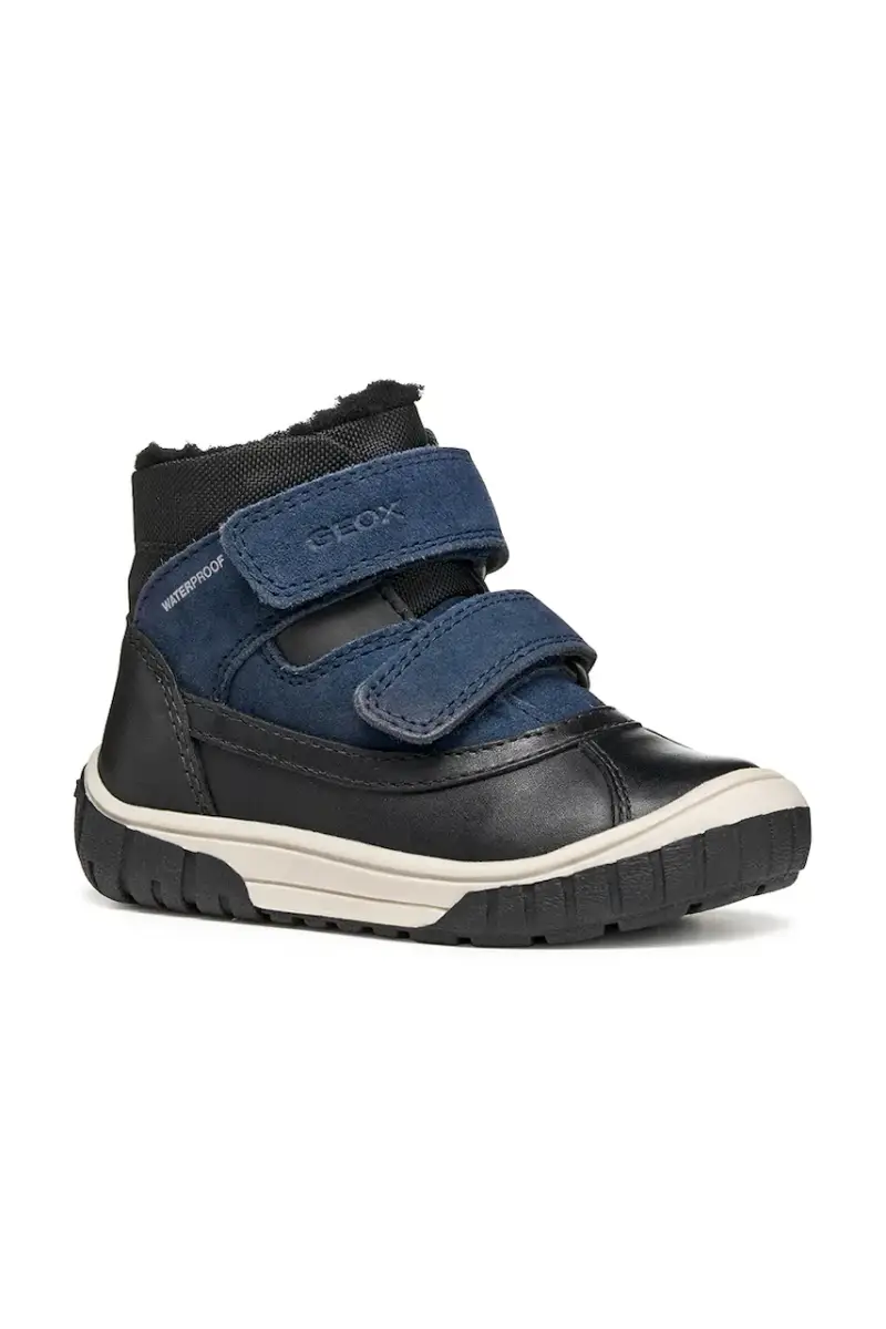 scarpe invernali in pelle bambino/a OMAR Blu navy