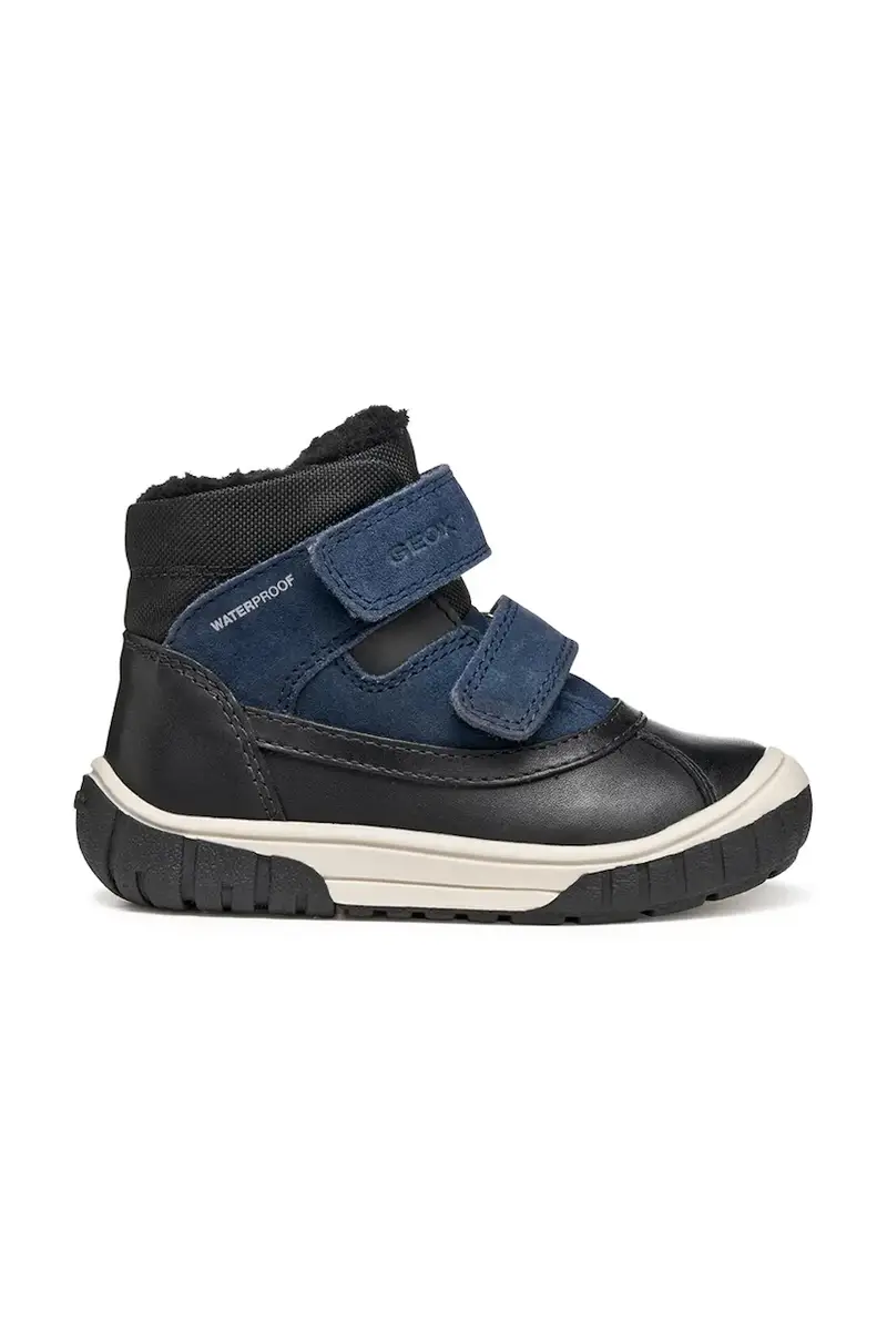scarpe invernali in pelle bambino/a OMAR Blu navy miniatura 2