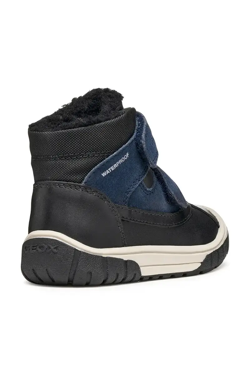 scarpe invernali in pelle bambino/a OMAR Blu navy miniatura 3