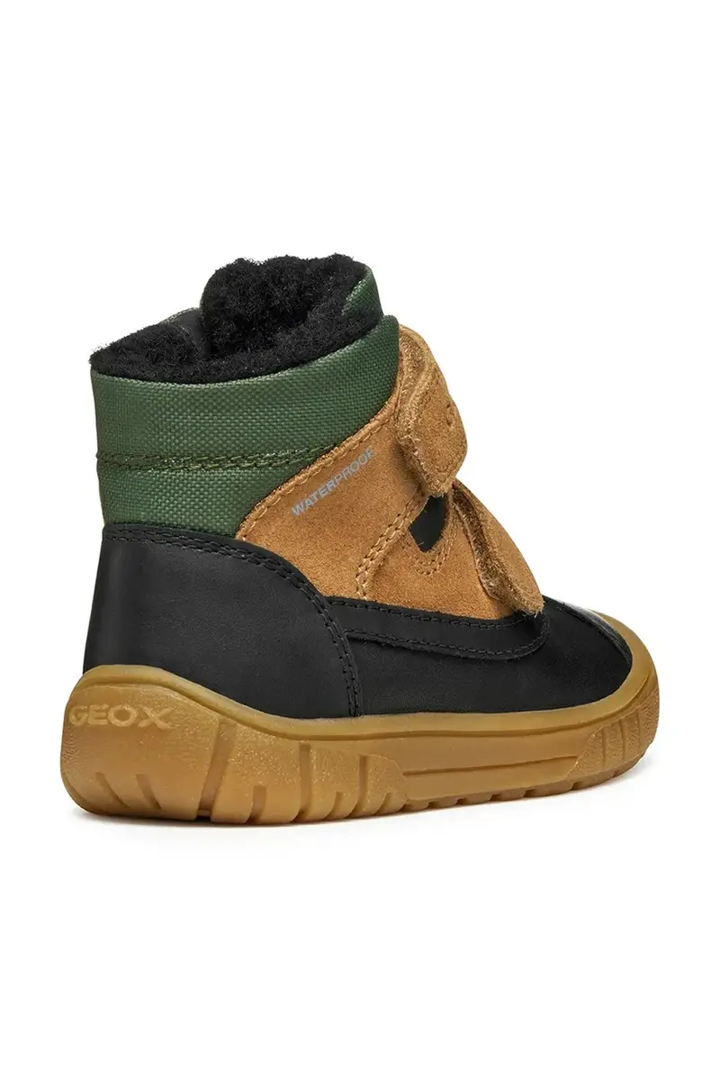 scarpe invernali in pelle bambino/a OMAR Marrone miniatura 3