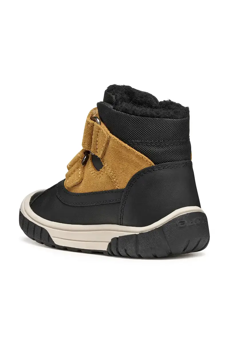 scarpe invernali in pelle bambino/a OMAR Nero miniatura 4