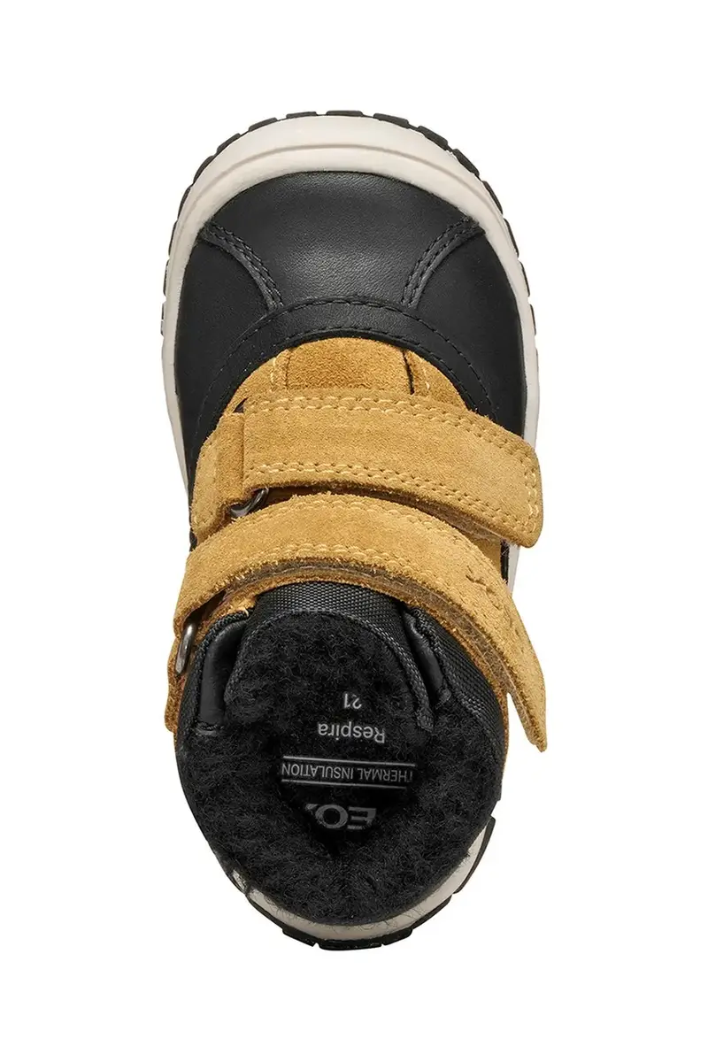 scarpe invernali in pelle bambino/a OMAR Nero miniatura 5