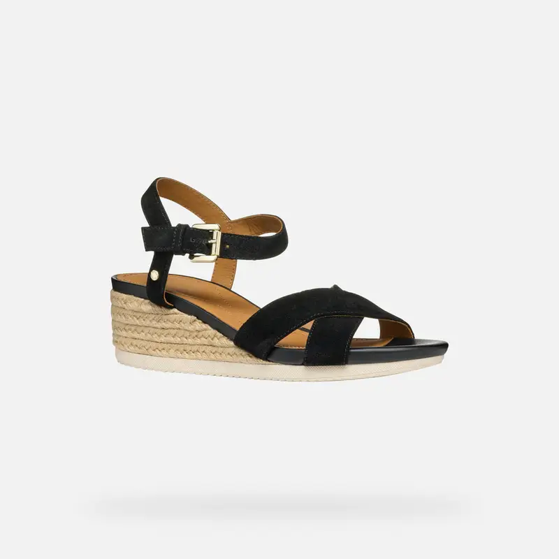 GEOX Scarpe Ischia Corda Donna Nero miniatura 3