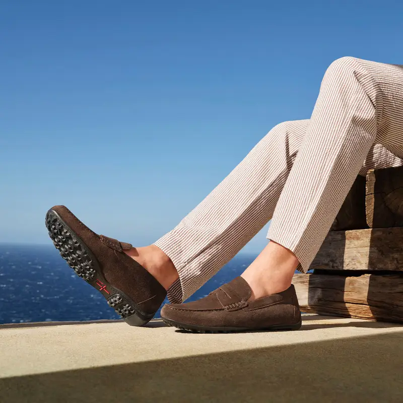 Scarpe Kosmopolis + Grip Uomo Marrone Scuro miniatura 3