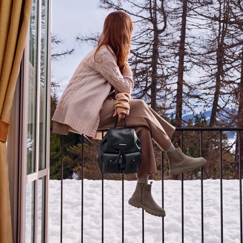 Scarpe Lamidie + Grip Abx Donna Taupe miniatura 3