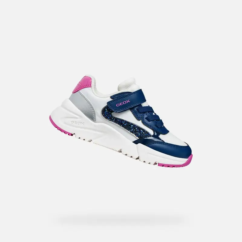 Scarpe Loftus Bambina Bianco/royal Blu Scuro miniatura 2